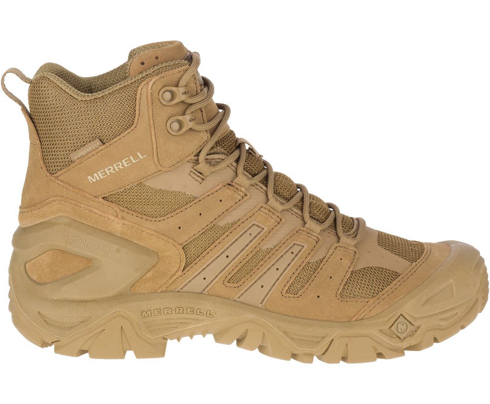 Kozaki Merrell Damskie Khaki - Strongfield Tactical 6" Waterproof - 420758-YQL